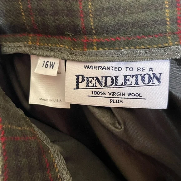 Pendleton Plaid 100% Wool Skirt and Jacket Suit - Picture 7 of 7